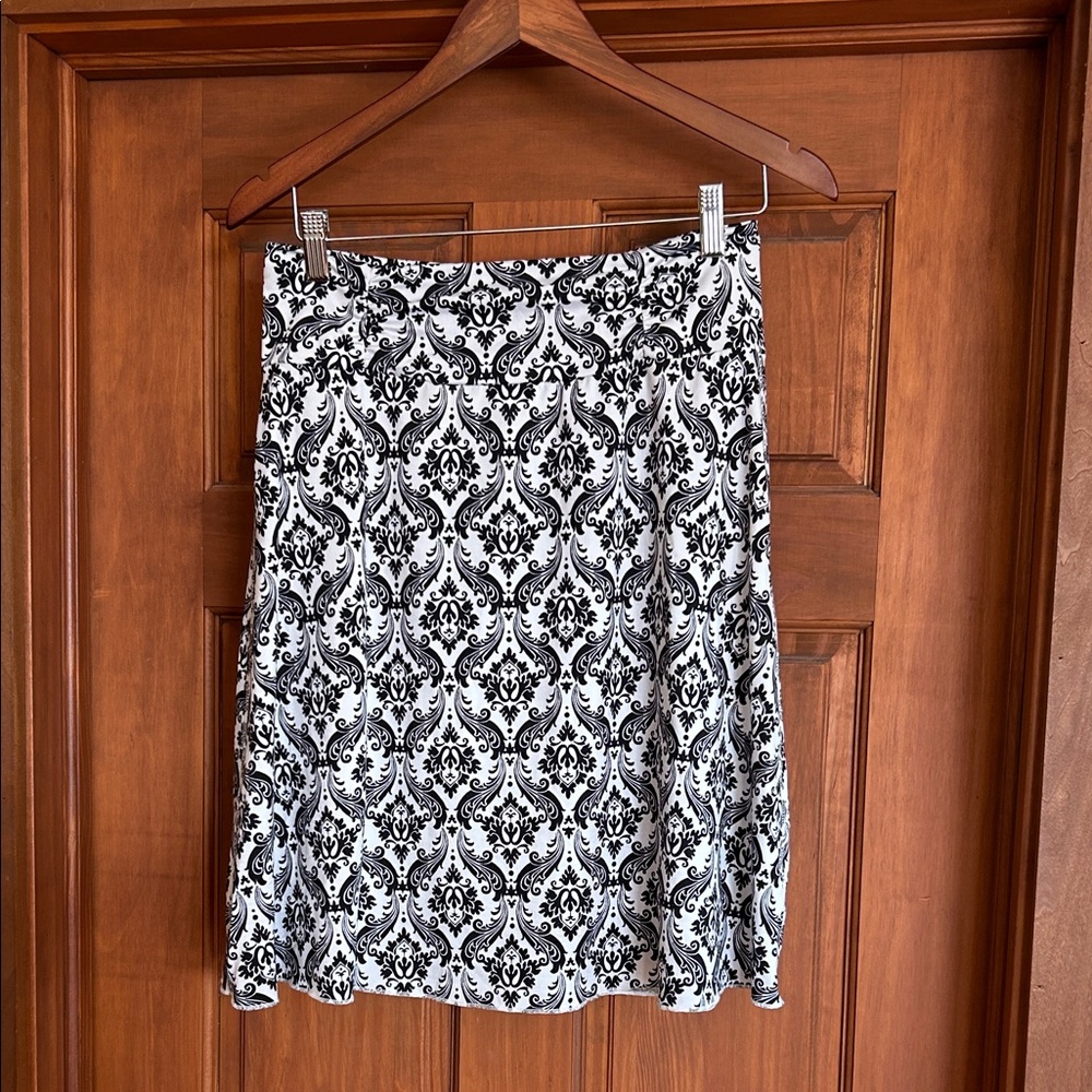 Tranquility by Colorado Clothing Black and White A-Line Skirt